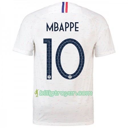 Billige Fotballdrakter Frankrike Mbappe 10 VM 2018 Bortedraktsett
